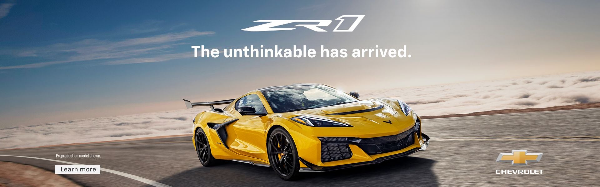 2025 CHEVY CORVETTE ZR1 The unthinkable has arrived.